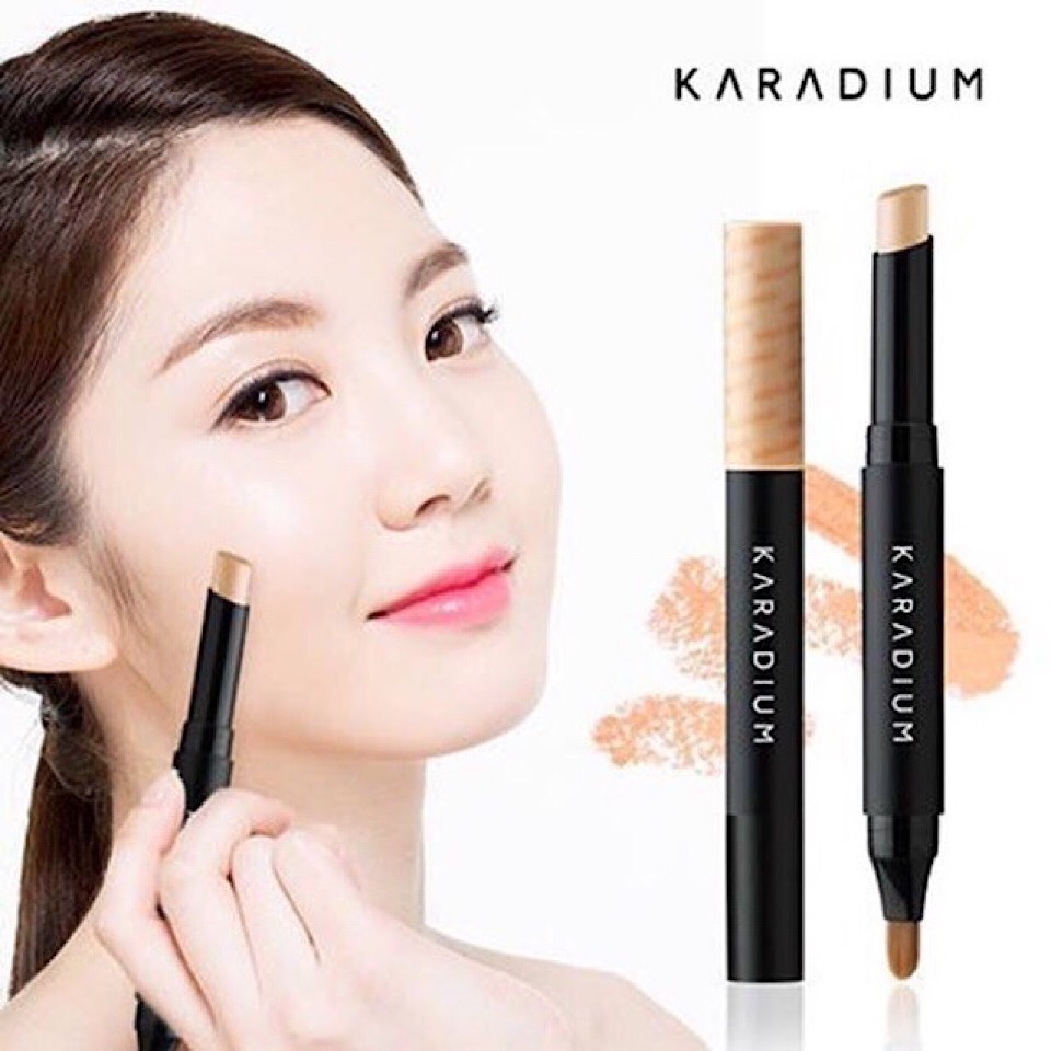 Che khuyết điểm 2 đầu Karadium Skin Perfection Concealer